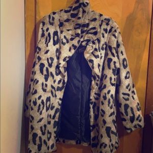 Leopard print coat! New!